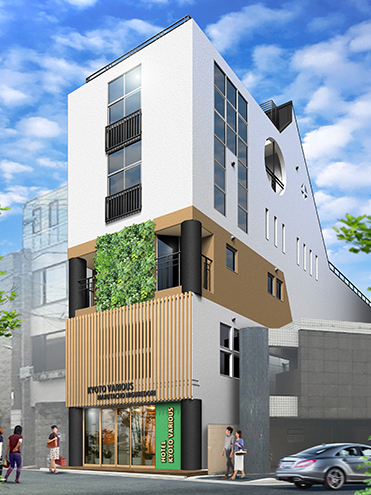 二条城カプセルホテルの外観イメージ